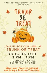 Trunk Or Treat at the Hitchcock Library!